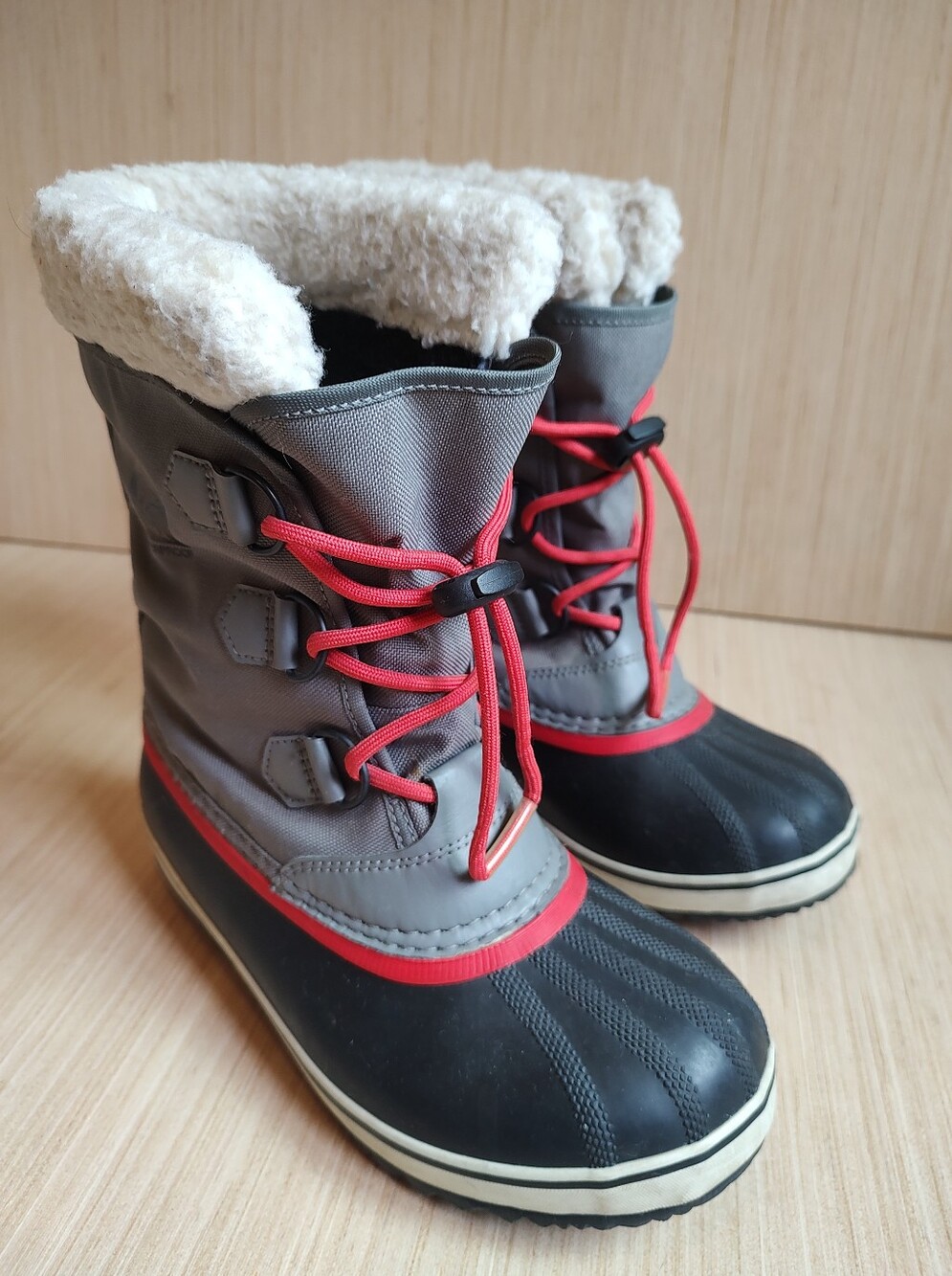 Sorel Yoot Pac Nylon Snow Boots Rain Duck Black Grey Red Women Teen Girl Shoes 5